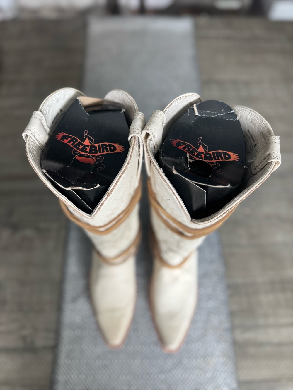 Freebird by Steven Ivory Lace-Up Western Boots - Picture 6 of 11